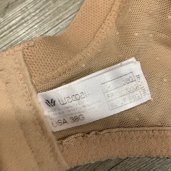 WACOAL Retro Chic Semi-sheer Chantilly Lace & Stretch Mesh Bra size 38G - Picture 9 of 10